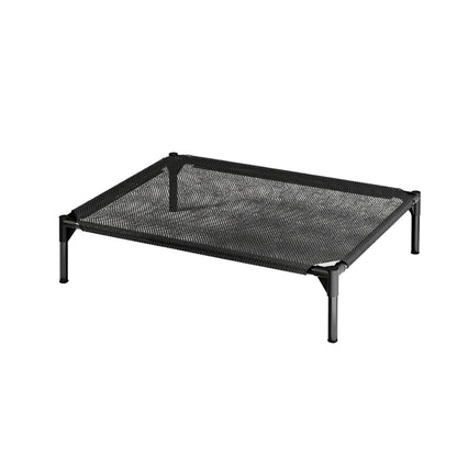 Suitable for Medium and Large Dogs;Breathable Elevated Dog Bed, Portable Elevated Pet Hammock with Breathable Mesh Fabric and a Durable Frame; Outdoor Pet Accessory Mat with Washable Mesh and Metal Frame;Premium Installation for Summer Ambiance